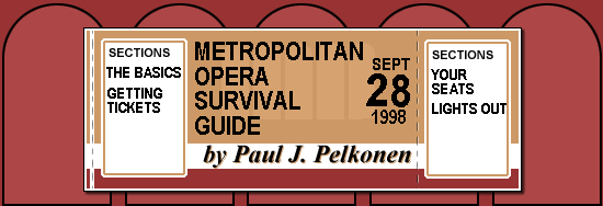 Metropolitan Opera Seating Chart Rows